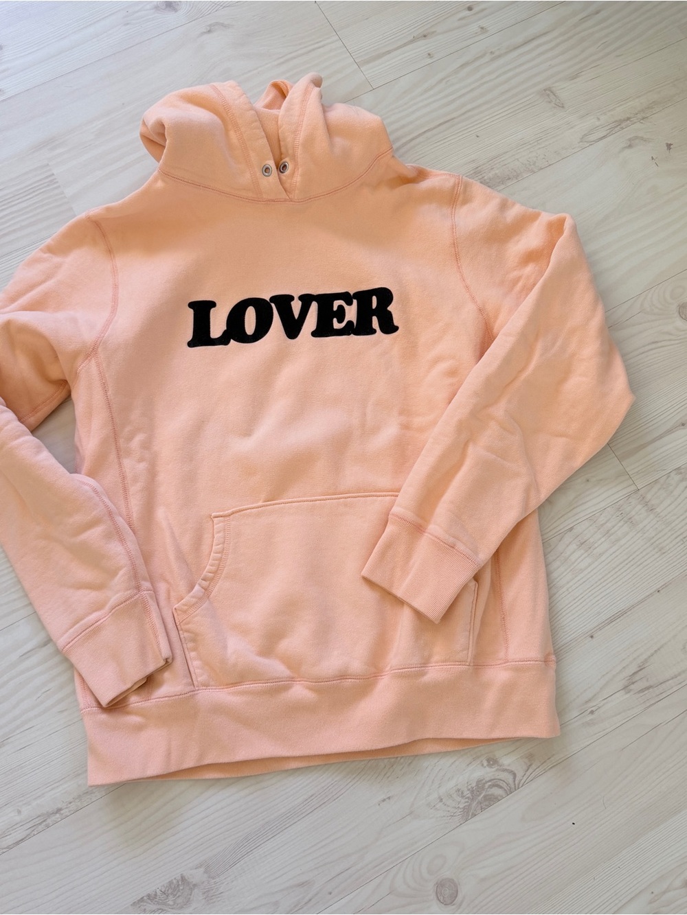 Lover Graphic Hoodie - Peach Hoodie